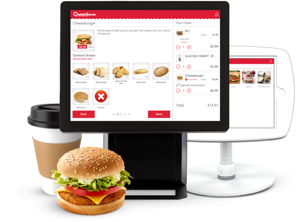 QwickServe SelfService Food Kiosks & Management System