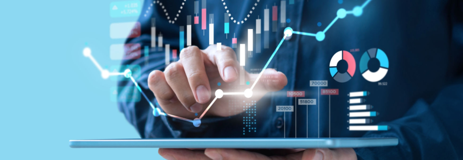Hand tracing data in futuristic display